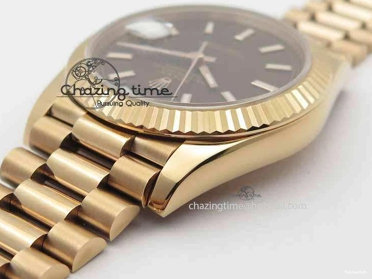 RG On 228239 Day-Date Edition Brown RG 40mm President A3255 Noob Bracelet Best 1:1 Dial 0407
